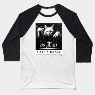 Mistic Cat: Dance & Cute Kitty - A Funny Mistic Retro Vintage Style Baseball T-Shirt